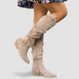 Zara | Orthopedische Westernlaarzen – Beige