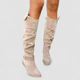 Zara | Orthopedische Westernlaarzen – Beige