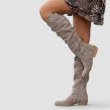 Wanda | Orthopedische Westernlaarzen – Beige