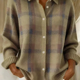 Tess | Gezellige geruite cardigan