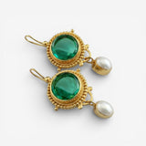 Vintage parel oorbellen 2