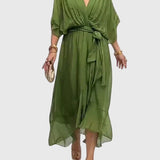 Lena | Elegante Jurk – Groen