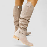 Wanda | Orthopedische Westernlaarzen – Beige