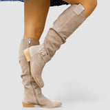 Wanda | Orthopedische Westernlaarzen – Beige