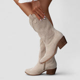 Zara | Orthopedische Westernlaarzen – Wit