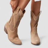 Zara | Orthopedische Westernlaarzen – Wit