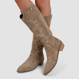 Wanda | Orthopedische Westernlaarzen – Beige 2
