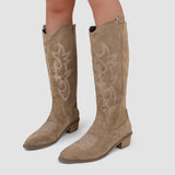 Wanda | Orthopedische Westernlaarzen – Beige 2