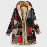Bernadette | Parka met bloemenprint en fleecevoering