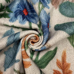 Dieuwke | Vest met rits en botanische bloemenprint