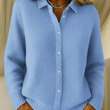 Maaike | Gestructureerde cardigan met knopen