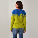 Klassieke IJslandse Woltrui – Blauw/Groen