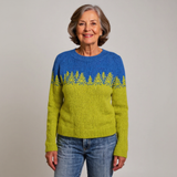 Klassieke IJslandse Woltrui – Blauw/Groen