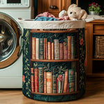 Gewatteerde wasmand – Boekenkast met klimop