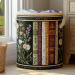 Gewatteerde wasmand – Boekenplank met bloemen