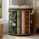 Gewatteerde wasmand – Boekenplank met bloemen