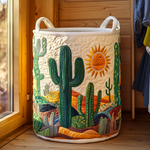 Gewatteerde wasmand – Cactussen in de woestijnzon