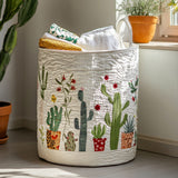 Gewatteerde wasmand – Cactussen in potjes