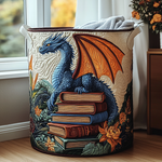 Gewatteerde wasmand – Draak met boeken