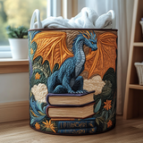 Gewatteerde wasmand – Draak op de boekenstapel