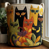 Gewatteerde wasmand – Katten in pop-artstijl