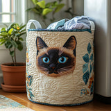 Gewatteerde wasmand – Siamese kat