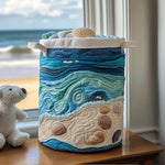 Gewatteerde wasmand – Strand met schelpen