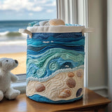Gewatteerde wasmand – Strand met schelpen