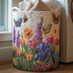 Gewatteerde wasmand – Vlinders en voorjaarsbloemen