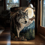 Gewatteerde wasmand – Wolf in het berglandschap