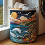 Gewatteerde wasmand – Zon boven de zee