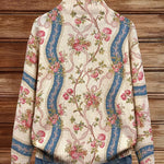 Jacoba | Vest met rits, klimrozen en linten