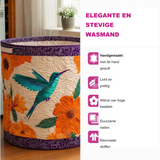 Handgemaakte gewatteerde wasmand