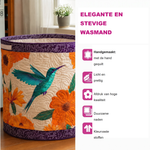 Handgemaakte gewatteerde wasmand
