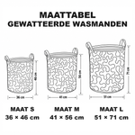 Handgemaakte gewatteerde wasmand